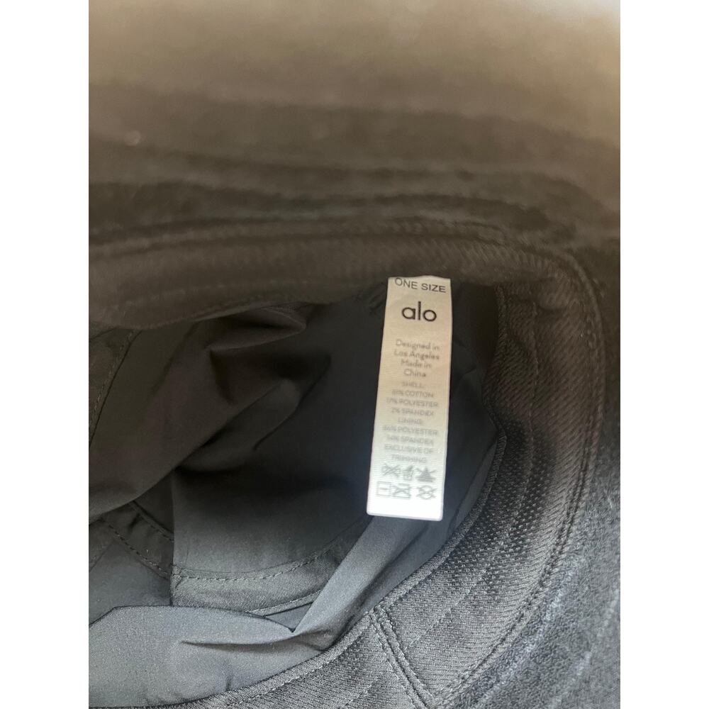 Alo Yoga Terry Beachside Bucket Hats Unisex One Size Black Cotton Outdoor Summer - Picture 4 of 7
